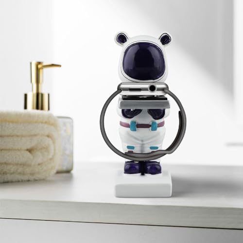Single Watch Display Stand, Resin Figurine Model Wristwatch Holder Home Office Countertop Decorative Storage Rack for Display Watch Jewelry Bracelet Necklace (White)