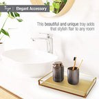 Tizo Design Elegant Lucite Tray, 12" x 8" Acrylic, Multiple Colors Available (Clear) - color: Clear