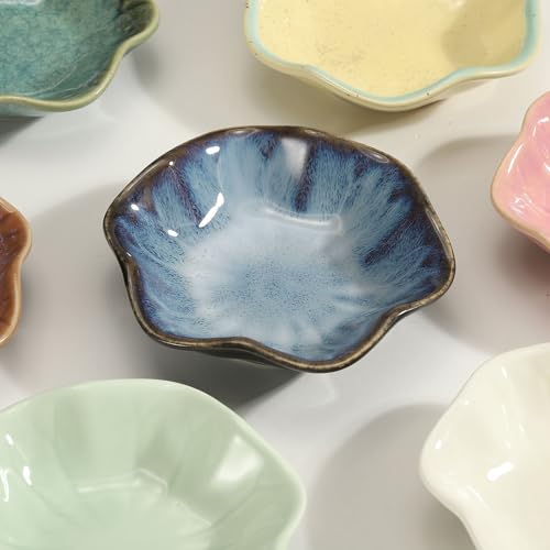 uxcell Candle Holder Plates, 4 Inch Ceramic Candle Tray Tealight Incense Holder Dish Candlestick for Tea Light Aromatherapy Wedding Rustic Vintage Home Decor, Lotus Leaf White - color: White