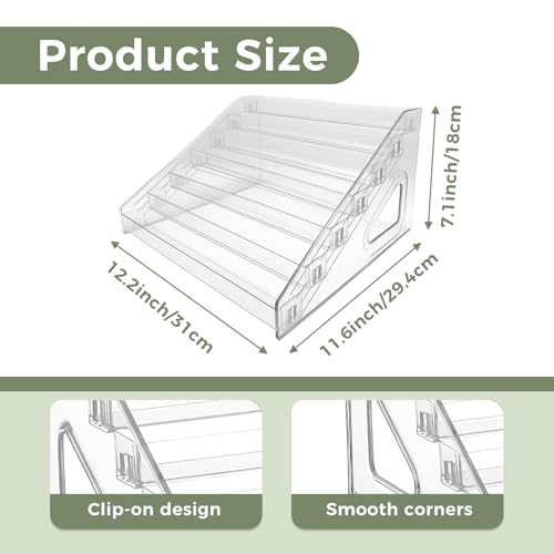 7 Tier Acrylic Card Display Stand, Nail Polish Organizer Clear, Case Makeup Organizer, Baseball card display Essential oil storage rack