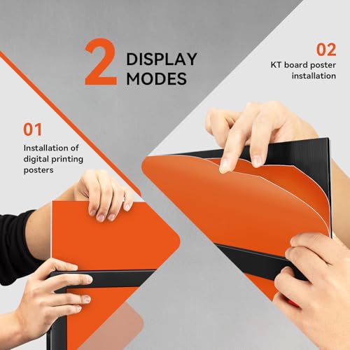 Sign Holder Stand, heavy Duty Pedestal poster for display,18×24 inch slide-in double sided banner poster floor sign holder for indoor Display (18×24) - size: 18×24
