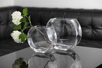 Glass - Vase - Round - Classic Clear - 9.25" Long - Heavy Durable - Made in Europe - by Barski
