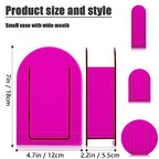 Hot Pink Acrylic Vase, Modern Acrylic Geometric Wide Mouth Small vase, Hot Pink Flower Vase for centerpieces Desk Flower Bud vase, for Living Room Table, Office, Wedding - color: Dd