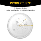 10.5" Microwave Glass Turntable Plate, 10.5" / 27cm Microwave Tray Replacement Glass Plate, Glass Tray Replacement for LG, GE, Magic Chef, Hotpoint, Panasonic, Kenmore, etc - size: 10.5"