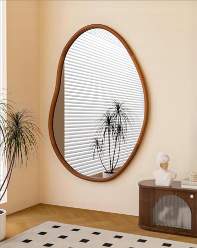 Irregular Wall Mirror Decorative Asymmetrical Mirror Abstract 43x30 inch - size: 43"L x 30"W