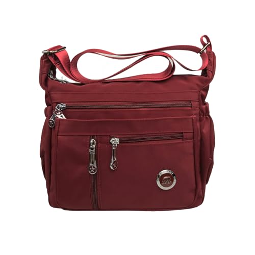 Purses and Shoulder Handbags for Women Crossbody Bag Messenger Bags - color: Wine Red-standard