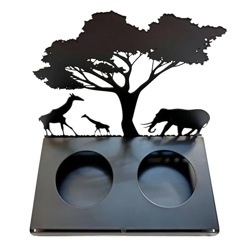 Candle Holders Metal, Creative Animal Elephant Form Candlestick Holder, 2 Holders Vintage Table Decorative Candlelight Candle Stand for Desk Home Decor Party