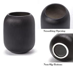 Black Ceramic Vase Set 3 Modern Style Decor Farmhouse Home Living Room Dining Table Room Desk Pottery Small Vases - color: 15 Black