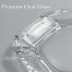 Patisserie Cake Glass Serving Platter 12” (30 cm) – Elegant Clear Presentation Plate for Cake, Desserts, Cheese, Appetizers & Table Decor (Hexagonal 12'')