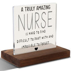 Nurses Week Gifts for Nurses, Appreciation Gifts for Nurses, Nurse's Day Appreciation Gifts, Thankful Nurse Gift, Modern Acrylic Desk Plaque with Inspirational Quotes, 10 x 10 x 1.5 cm,XXD3 - style: Nurse's Day Appreciation Gifts