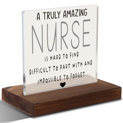 Nurses Week Gifts for Nurses, Appreciation Gifts for Nurses, Nurse's Day Appreciation Gifts, Thankful Nurse Gift, Modern Acrylic Desk Plaque with Inspirational Quotes, 10 x 10 x 1.5 cm,XXD3 - style: Nurse's Day Appreciation Gifts
