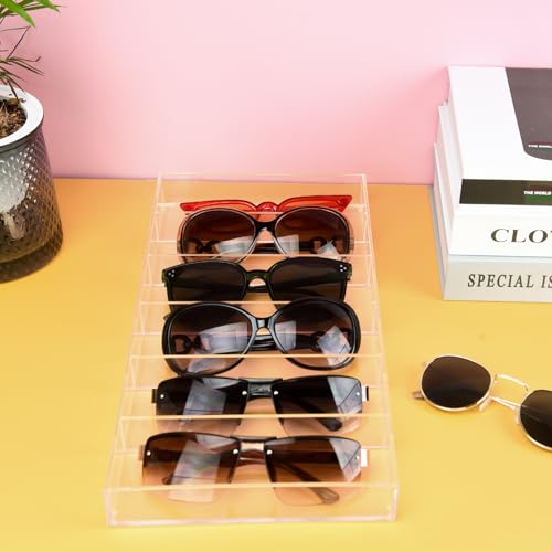 Sunglass Organizer Case, Glasses Holder Storage for Multiple, Acrylic Sunglasses Drawer Tray, 1 Pack