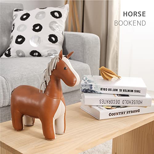 zuny, Classic Series Bookend Tan for Shelves, Office Decorative- Horse - color: Horse