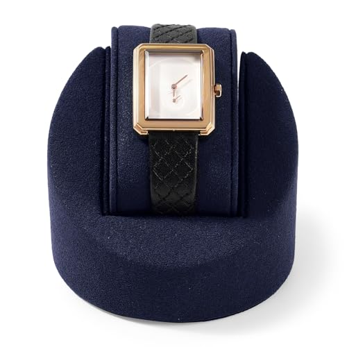 Microfiber Single Watch Stand Display Jewelry Watch Showcase Display Stand(Blue) - color: Blue