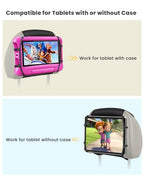 WONNIE Tablet Holder for Car, Upgraded iPad Holder for Car Mount Headrest, iPad Mount Back Seat for Kids with Anti-Slip Strap, Silicone Holding Net/Fits All 7-12.9'' Tablets - size: 1 Pack- fits 7-12.9" tablet