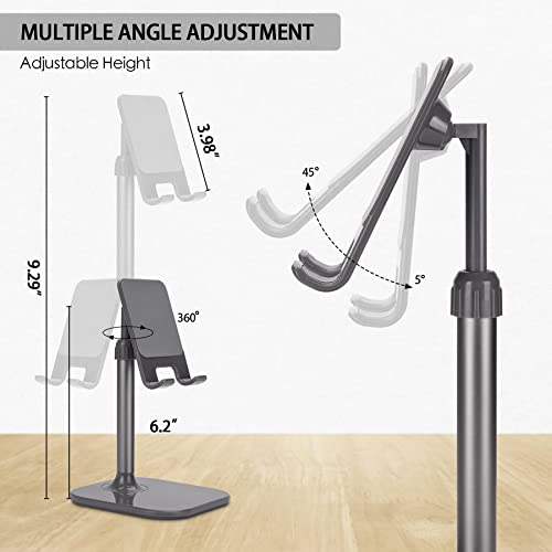 Doboli Cell Phone Stand, Phone Stand for Desk, Phone Holder Stand Compatible with iPhone and All Mobile Phones Tablet, Gifts for Adults Women Men Mom Wife, Space Gray - color: Space Gray
