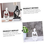 Zerodeko Abstract Thinker Sculpture Art Ornament for Home Decor Figure for Living Room Bedroom and Office Decoration