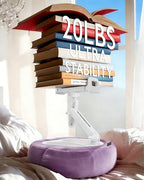 Miledi Tablet Pillow Stand, Compatible with 4.7"-12.9" Kindle, iPad, Phone/Tablet, 360° Rotating Phone Holder for Bed, Detachable Bowl, Reading and Relaxation on Bed (Purple) - color: Purple