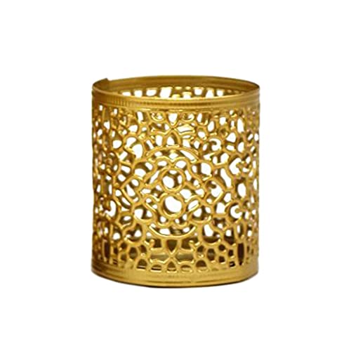 Metal Hollow Candle Holder, Decorative Mini Candlestick Holder, Tabletop Tealight Candle Stand Decoration for Wedding, Holiday, Home, Style2 - color: Style2