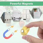 5 Pcs Cute Fridge Magnets, Mini Vase Magnets for Fridge Tiny Vase Fridge Magnets for Refrigerator Fridge Locker Decoration Kitchen Office Accessories (Without Flower)