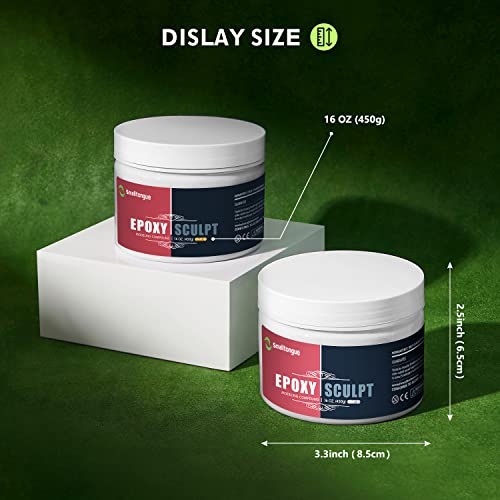 Smalltongue AB Epoxy Sculpt Clay, 2 Part Epoxy Sculpture Modeling Paste Clay (A & B) 4 Pound, Modeling Compound for Modeling, Repair, Fill Up Retrofit and Sculpture, Natural, ST599 - color: NARUTAL, size: 4 Pound