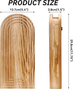 Set of 2 Boho Wall Vases with Pampas Grass & Eucalyptus -Wooden Wall Planters Modern Farmhouse Decor Art for Living Room, Entryway or Bathroom - style: Wall Decor-Wooden