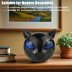 Luxury Black Cat Sculpture Resin Mini Cat Ornament - Elegant Home or Office Decor