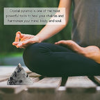Amazing Gemstone Black Rutilated Quartz Pyramid Crystal Healing Stones - 2" Great Pyramid Figurine of Natural Stone Pyramid for Meditation, Reiki, Chakra Balancing and Crystal Pyramids Grid - color: Black Rutilated Quartz