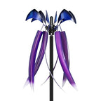 Wind Spinners for Yard Garden, Large Outdoor Metal Wind Spinner with Stake, Kinetic Wind Sculptures & Spinners Windmill for Outside Lawn Yard Art Decor(15" W x 73" H) - size: Violet Cascade