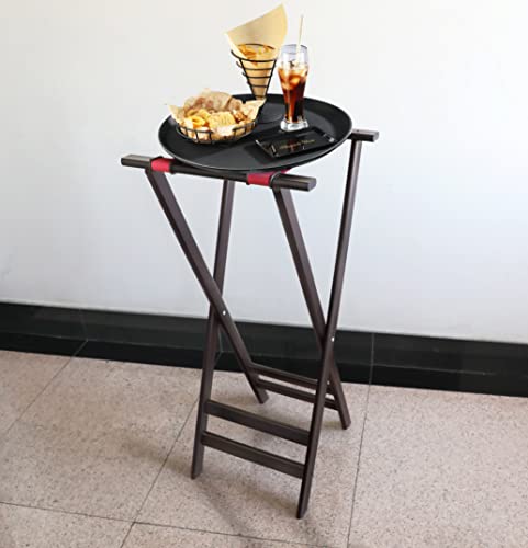 New Star 20038 Mahogany Finish Solid Birchwood Tray Stand, 38-Inch, Brown - size: Mahogany Finish (38-Inch)