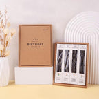 PHD CAKE 24-Count Black Gold Spiral Long Thin Birthday Candles, Cake Candles, Birthday Parties, Wedding Decorations, Party Candles - color: Black Gold