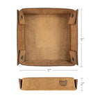 Hide & Drink, Leather Catchall Change Keys Coins Jewels Box Tray Big Storage, Handmade :: Old Tobacco - color: Old Tobacco