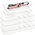 14 Pcs Clear Plastic Drawer Organizer Tray with 2 Pcs 15"x6" Extra Large Trays, Multi-Purpose Storage Bins for Vanity, Makeup, Kitchen Utensils, Bathroom, Office Desk, Auto Tools & Craft Supplies