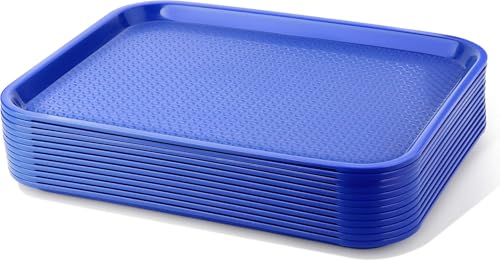 New Star Foodservice Fast Food Tray, Set of 12 (Blue, 14 by 18-Inch) - color: Blue, size: 14 by 18-Inch