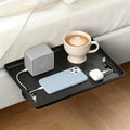 Bedside Shelf for Dorm Room Bunk Bed & Top Bunk, College Dorm Room Essentials, Bedside Caddy, Clip on Floating Desk Tray, Bed Side Table Storage, Loft Nightstand Decor - Cable Catch, Black。