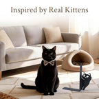 BEISE Book Ends Gifts for Cat Lovers, Decorative Metal Cat Bookends for Bookshelf & Desk, Cute Black Kittens CD Book Holder, Kitchen Organizer for Shelf, Home Office Decor, Unique Book Lover Gift - style: Naughty Cat