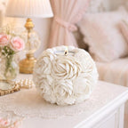 Handmade Seashell Rose Candle Holder, Natural White Shell Tealight & Votive Holder, Coastal Beach House Decor, 2 Sizes (Large (4.3 in Diameter)) - size: Large (4.3 in diameter)