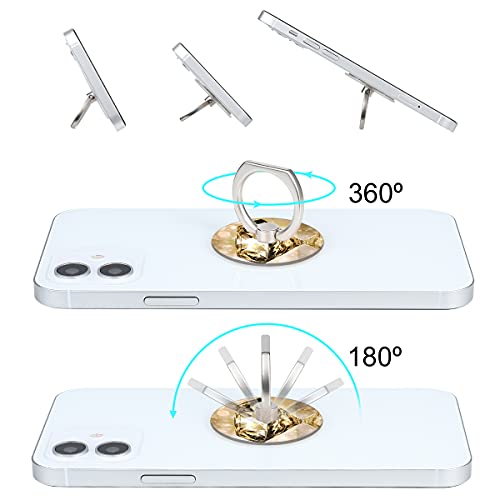 Bonoma Phone Ring Holder, 3 Pack Universal Finger Ring Stand Grip Kickstand Ring for All Smartphones (Diamond) - color: Diamond