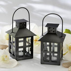 Kate Aspen Luminous Black Mini-Lantern Tea Light Holder