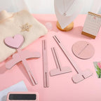 Alipis Child T Shirt Display: Wood Stand Shirt Rack - Portable Hanging Black - Baby Clothes Hanger Rack for Clothing Garment Retail Vendor - color: Pink