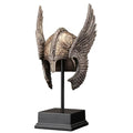 Veronese Design 9 1/4 Inch Winged Valkyrie Helmet Cold Cast Resin Bronze Finish Nordic Decoration Sculpture