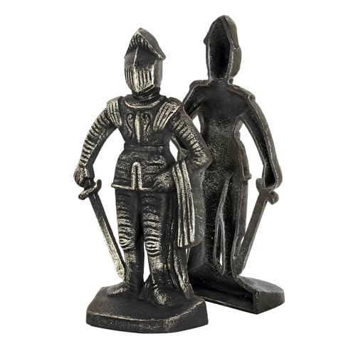 Design Toscano SP14917 Medieval Knight Iron Bookends, bronze - style: Medieval Knight