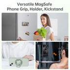 SYNCWIRE Magnetic Phone Ring Holder for MagSafe, 360° Rotation Cell Phone Grip Stand Finger Ring Kickstand Two-Sided Magnet Compatible with iPhone 17 Pro Max 16 15 14 13 12 MagSafe Accessories - color: Single Ring-1PCS-Green