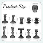 Mumufy 20 Pcs Glass Crystal Taper Candle Holders Clear Glass Candlestick Holder Fit 0.8 Inch Candles Crystal Decorative Candle Stand Centerpiece Table Wedding Dining Party (Black) - color: Black