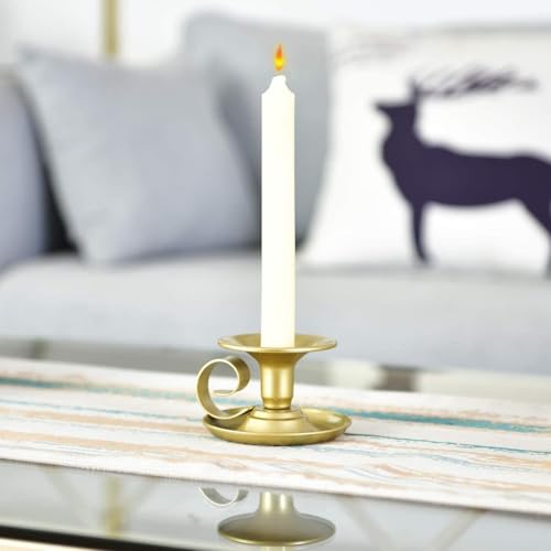 1pc Vintage Iron Tea Cup-Shaped Candle Holder Curled Handle and Drip Tray, Metal Dining Table Accent for Romantic Home Decor, Black - color: Black