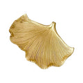 Jewelry Dish, Resin Small Leaf Shaped Ring Holder Jewelry Organizer, Trinket Dish Mini Tray for Christmas Birthday Wedding Gifts - color: Ginkgo