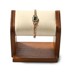 Oirlv Solid Wood Single Watch Display Stand Creamy White Watch Holder for Men and Women - color: Creamy-white