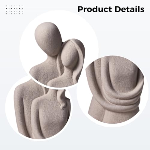 Minimalist Thinker Statue, Abstract Resin Bookshelf Decor, Artistic Sculpture for Home, Office, and Bedroom