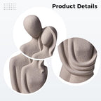 Minimalist Thinker Statue, Abstract Resin Bookshelf Decor, Artistic Sculpture for Home, Office, and Bedroom