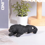 Nupuyai Hand Carved Panther Statue for Home Decor, Natural Black Obsidian Crystal Figurine Stone Sculpture Decoration for Fengshui - style: Panther